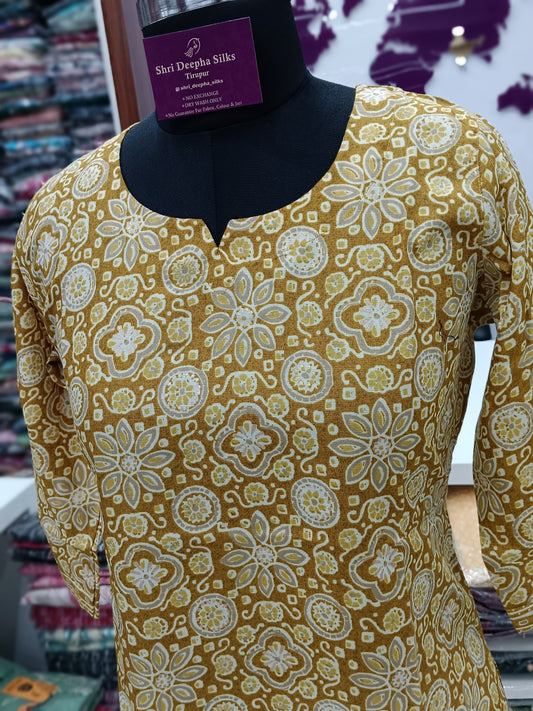 Office Wear Spun Cotton 2 Pcs Salwar Set