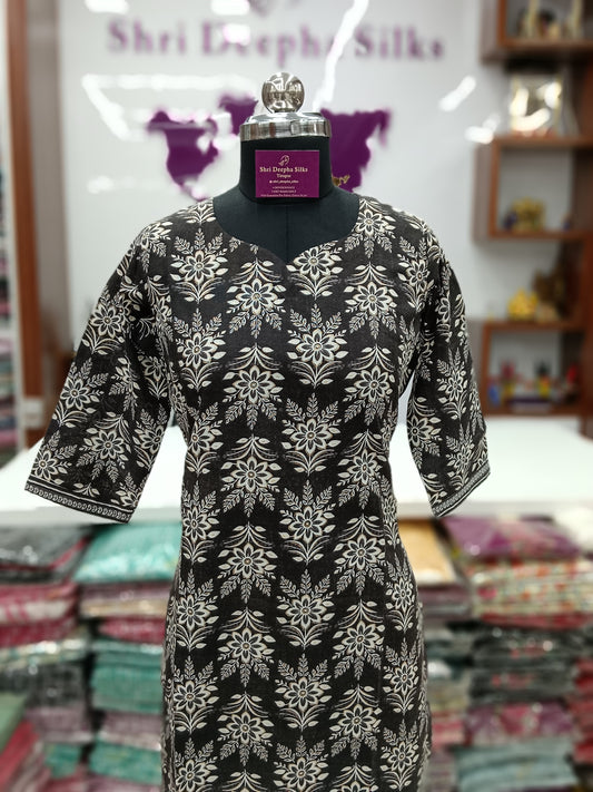 Office Wear Spun Cotton 2 Pcs Salwar Set