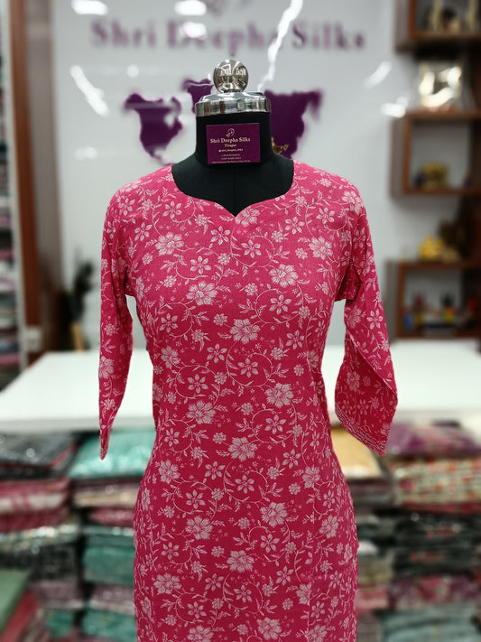 Office Wear Spun Cotton 2 Pcs Salwar Set