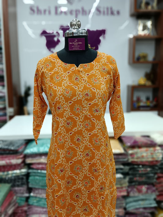 Office Wear Spun Cotton 2 Pcs Salwar Set