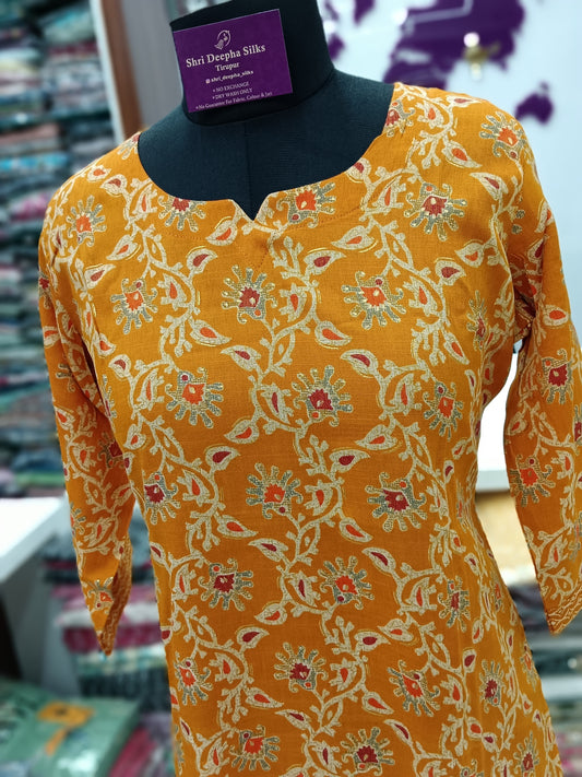 Office Wear Spun Cotton 2 Pcs Salwar Set