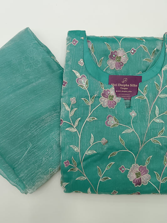 Printed Organza Embroidery Set Premium Party Wear