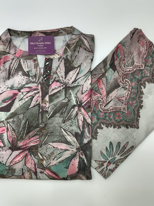 Office Wear Spun Cotton 3 Pcs Salwar Set