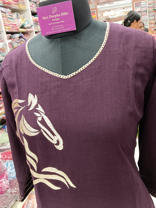 Plain Co Ord Set Majestic Wine - LFPCS01