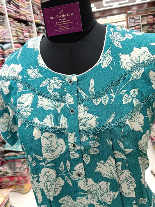 Spun Cotton Feeding Nighty - FNT02