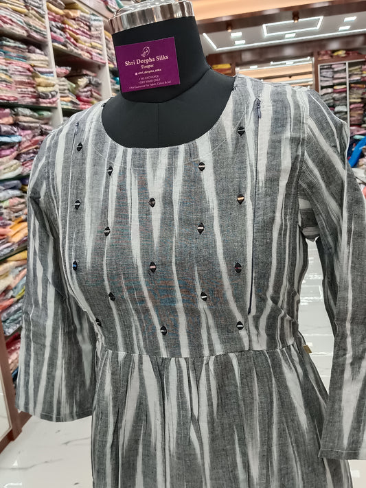 Ikat Cotton Feeding Midi - FDM42