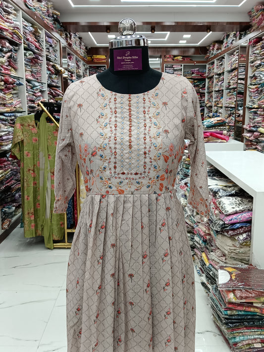 Spun Cotton Floral Fluffy Midi - FM19