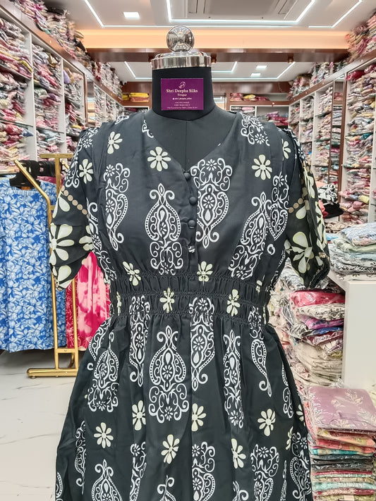 Black & White Western Midi - WM16