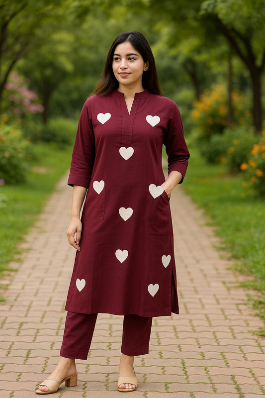 Classic heart Co Ord Set - CCS01