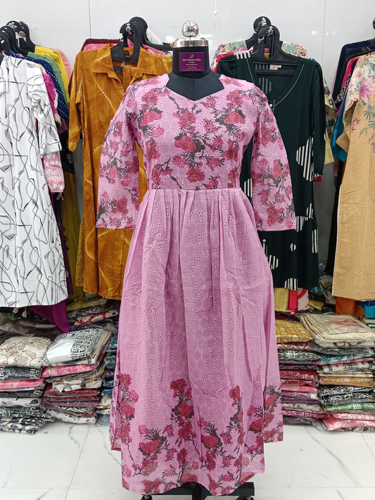 Printed Hakoba Full Flare Maxi - PHMX02