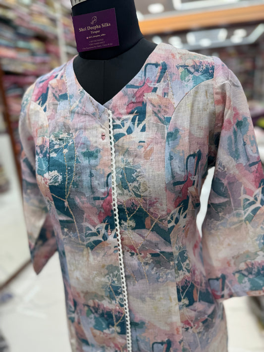 Linen Cotton Kurti - LC10