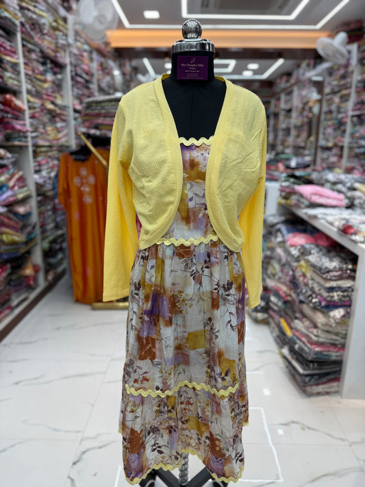 Shiny Silk Overcoat Western Midi - WM14