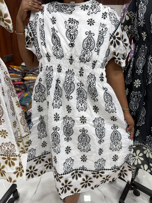 White & Black Western Midi - WM18