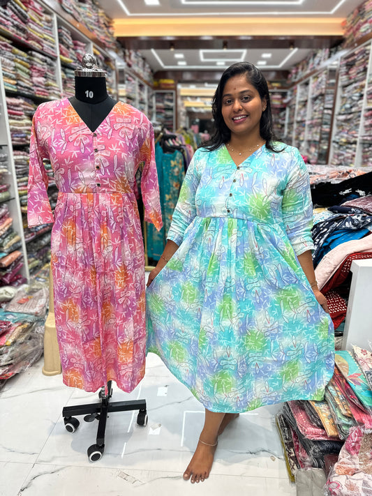 Fluorescent Green Fluffy Midi - FM16