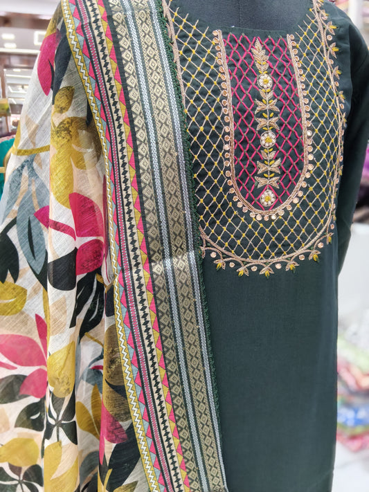 Premium Party Wear 3 Pcs Salwar Set - PPSS33