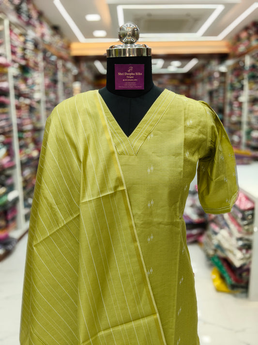 Premium Party Wear Tussar Silk 3 Pcs Salwar Set