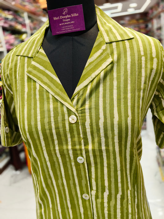 Jaipur Cotton Aline Collar Kurti - JP06