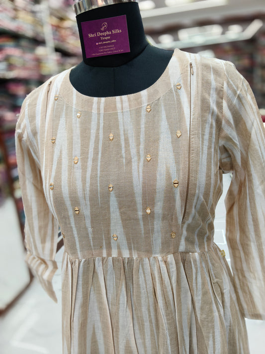 Ikat Cotton Feeding Midi - FDM43