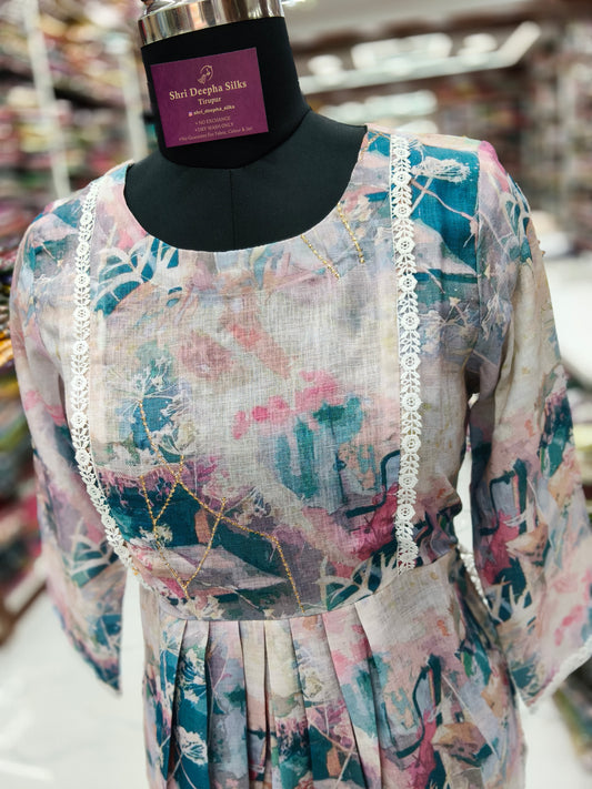 Linen Cotton Feeding Midi - FM56