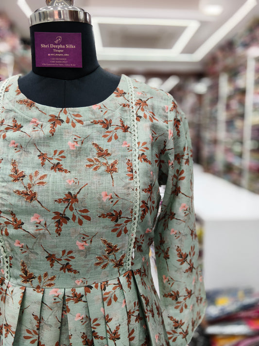 Linen Cotton Feeding Midi - FDM45