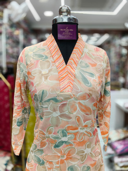 Office Wear Spun Cotton 3 Pcs Salwar Set -OSS7