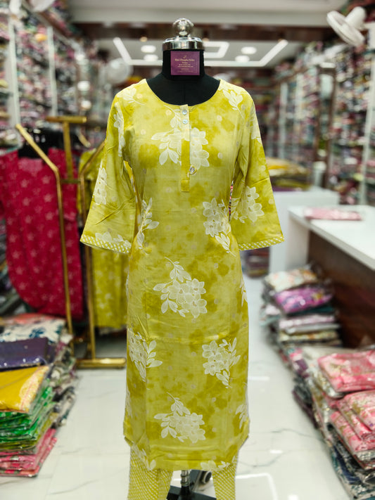 Office Wear Spun Cotton 3 Pcs Salwar Set -OSS08