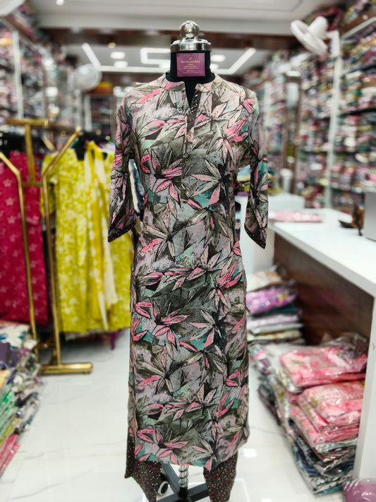 Office Wear Spun Cotton 3 Pcs Salwar Set -OSS05