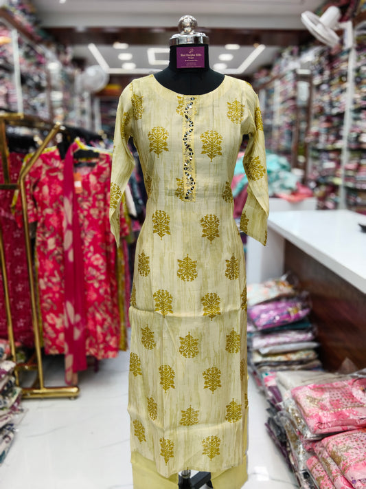 Premium Party Wear Modal Silk 3 Pcs Salwar Set - PSS