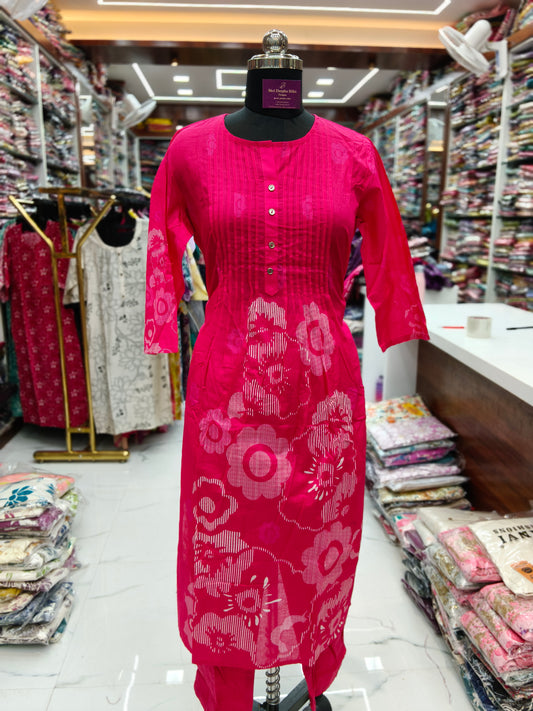 Pure Cotton 3 Pcs Salwar Set - PCS20