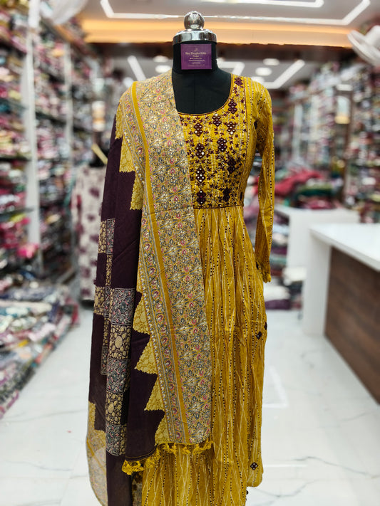 Premium Party Wear 3 Pcs Salwar Set - PSS