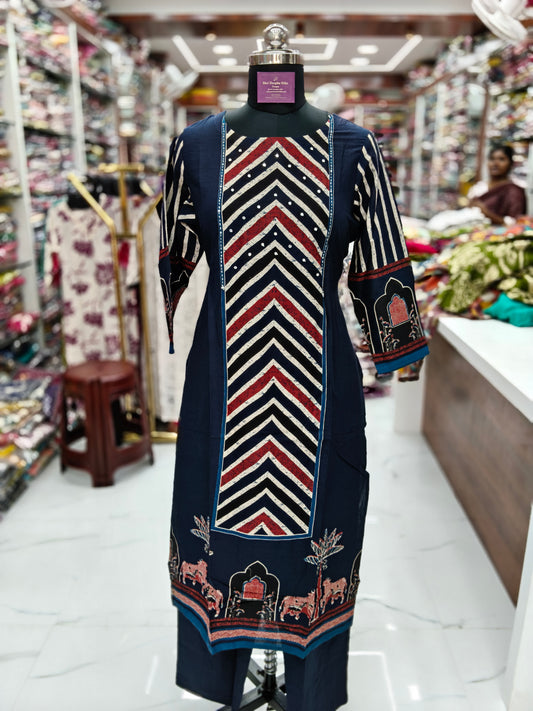 Pure Cotton 3 Pcs Salwar Set - PCS19