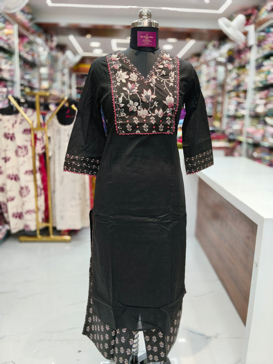 Pure Cotton 3 Pcs Salwar Set - PCS21