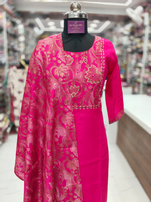 Premium Party Wear 3 Pcs Salwar Set - PPSS32