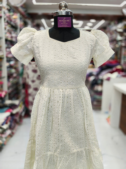 Hakoba Puff Midi Milk White - HPM03