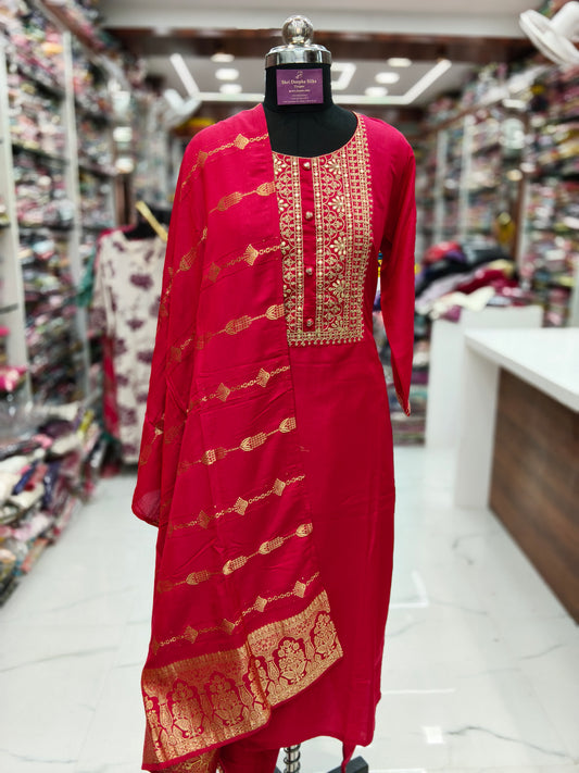 Premium Party Wear 3 Pcs Salwar Set - PSS