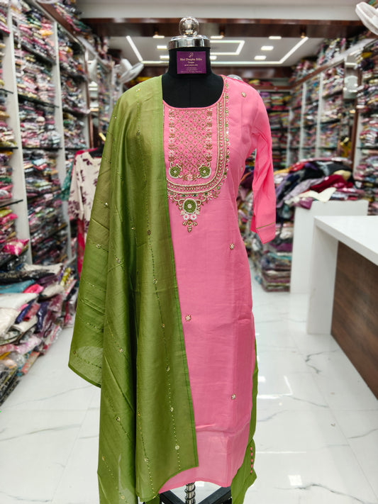 Premium Party Wear 3 Pcs Salwar Set - PPSS16