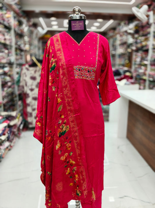 Premium Party Wear 3 Pcs Salwar Set - PSS