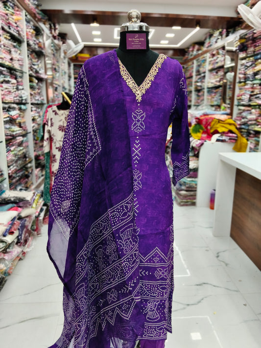 Premium Party Wear 3 Pcs Salwar Set - PSS