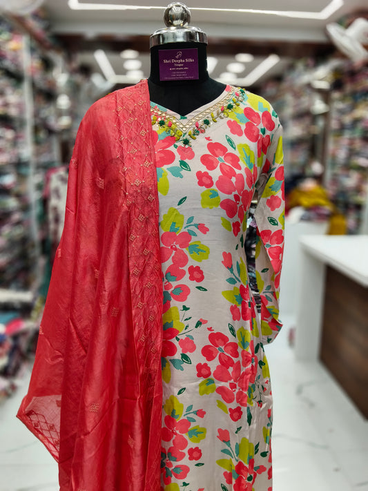 Premium Party Wear 3 Pcs Salwar Set - PSS