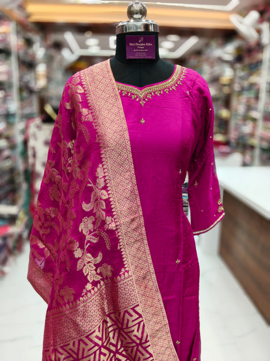 Premium Party Wear 3 Pcs Salwar Set -PSS