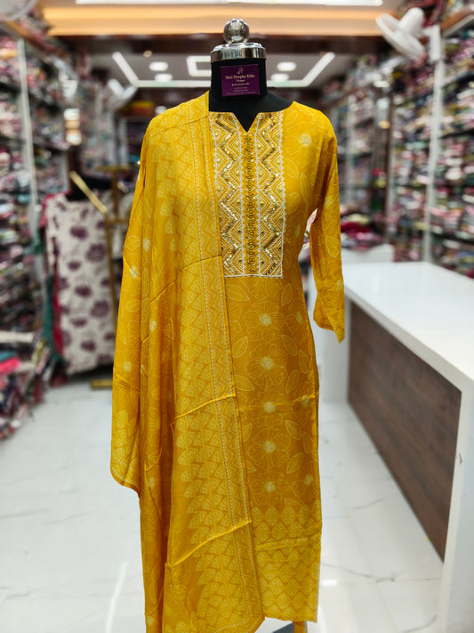 Premium Party Wear 3 Pcs Salwar Set - PSS