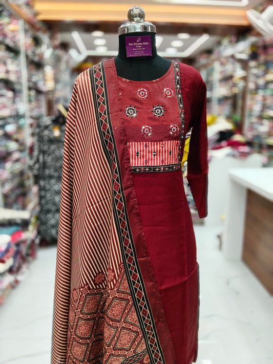 Budget Party Wear 3 Pcs Salwar Set