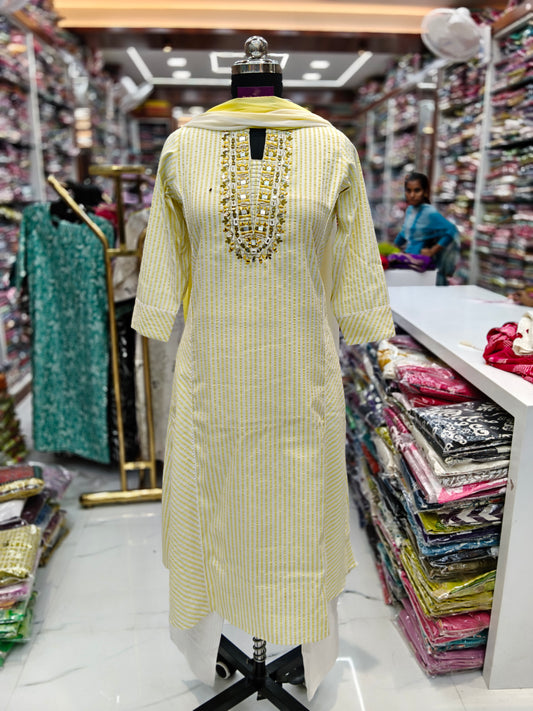 Premium Party Wear 3 Pcs Salwar Set - PPSS36