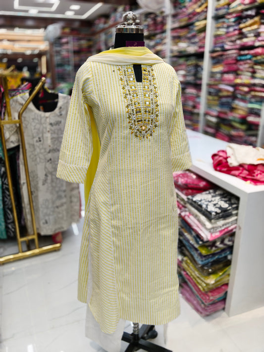 Budget Party Wear 3 Pcs Salwar Set