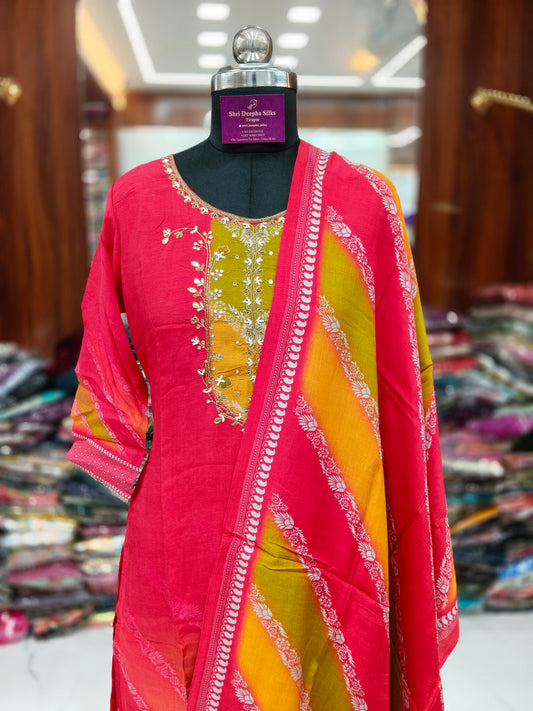Premium Party Wear 3 Pcs Salwar Set - PSS
