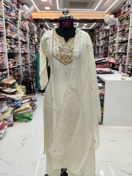 Premium Party Wear 3 Pcs Salwar Set - PSS