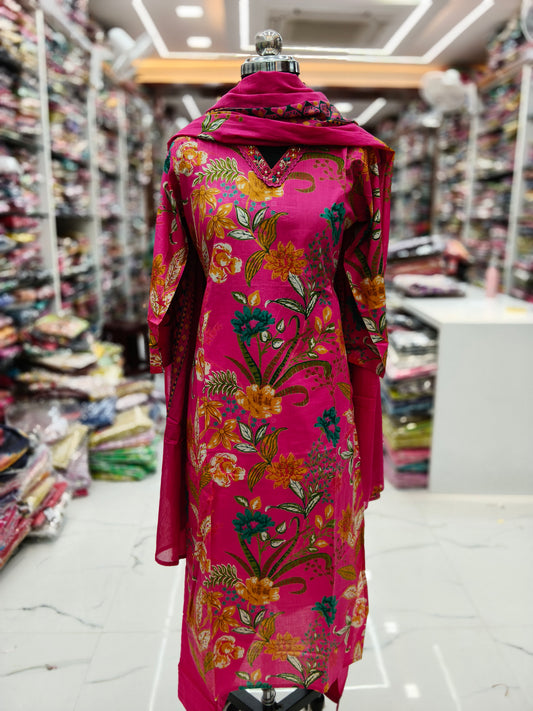 Premium Party Wear 3 Pcs Salwar Set - BSS