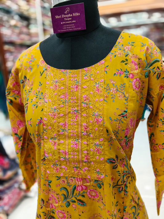 Premium Party Wear 3 Pcs Anarkali Set