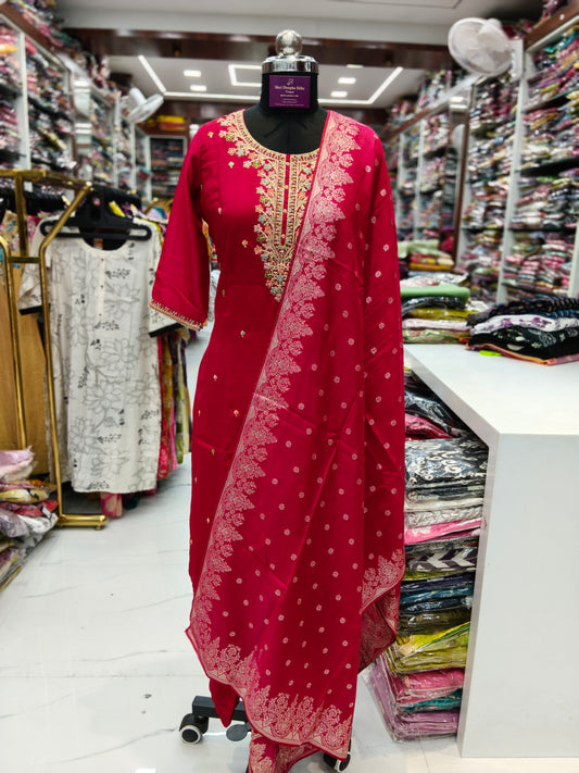 Premium Party Wear 3 Pcs Salwar Set - PSS