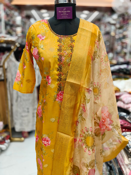 Premium Party Wear 3 Pcs Salwar Set - PSS